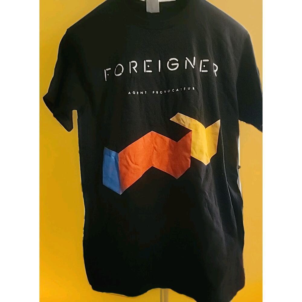 Foreigner “Agent Provocateur” 2017 Black‎ Shirt Rock Music Medium Nice A99